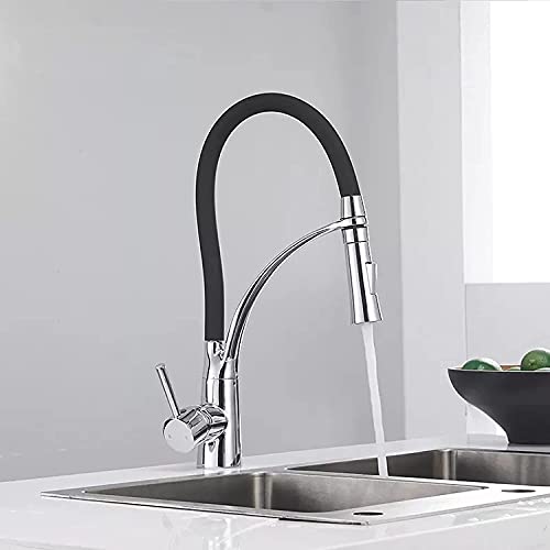 MEVZHH Wasserhahne, Wasserhahn Küchenhahn Schwarzdrehbar Oder Nicht Chrom Finish Dual Düse Kaltes Heißes Wasser Mischer Badezimmer Hahn MEVZHH Wasserhahne, Wasserhahn Küchenhahn Schwarzdrehbar Oder Nicht Chrom Finish Dual Düse Kaltes Heißes Wasser Mischer Badezimmer Hahn von MEVZHH