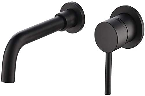 MEVZHH Wasserhahne, Wasserhahne, Versteckte Eingebettete Wandhahn Heißd Kalt Begraben Abfluss Badezimmer Schrank Waschbecken Waschen Sie Ihr Gesicht Waschbecken Schwarzer Wasserhahn Reiner Kupferhahn/ MEVZHH Wasserhahne, Wasserhahne, Versteckte Eingebettete Wandhahn Heißd Kalt Begraben Abfluss Badezimmer Schrank Waschbecken Waschen Sie Ihr Gesicht Waschbecken Schwarzer Wasserhahn Reiner Kupferhahn/ von MEVZHH