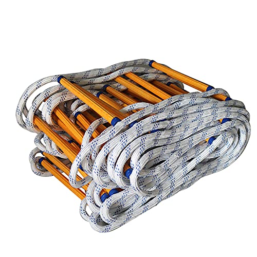 MEVZHH Weiche Leiter Flucht Leitern, Seil Leiter, Sicherheit Seil Leiter, Feuer Flucht Leiter, Feuer Notfall Flucht Leiter, Climrorettungsleitern Für Kinder Oder Erwachsene, Wiederverwendbar, 7M / 22. von MEVZHH