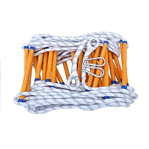 MEVZHH Weiche Leiter Rettungsleiter,Sicherheitsleiter 3-20M Seil Leiter Notbrand Flucht Leitern,Flammenbeständiges Harz Climladder Nylon Sicherheits Seil Gewichtskapazität Bis Zu 420 Kg / / 8M/12 M von MEVZHH