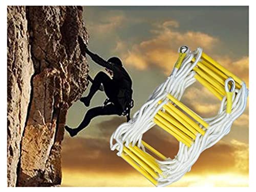 MEVZHH Weiche Leiter Rettuseil Leiter, Flucht Leiter Notfall Arbeitssicherheit Reaktion Feuer Rettufels Climescaharz Flammfeste Sicherheit Seil Leitern/B / 8M / 26Ft / a / 8M / 26Ft / B /3 M / 10Ft/ von MEVZHH