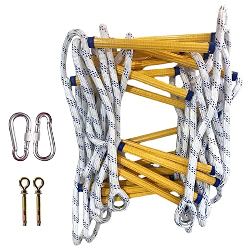 MEVZHH Weiche Leiter Sicherheitsleiter, Feuerentfluchtsleitern, Notfallsicherheitsleitern, 30M Rettungsleiter, Schnell Einzusetzen/Seilleiter / 49.21 / Seilleiter / 59Ft/Seil Leiter/49.21 von MEVZHH