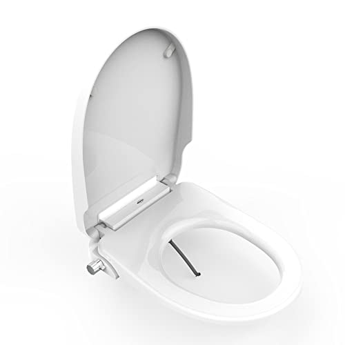 MEWATEC Nevada Premium - Dusch WC Sitz mit verstellbarem Duscharm - Ladydsuche - Podusche - Dusch WC Aufsatz ohne Strom von MEWATEC