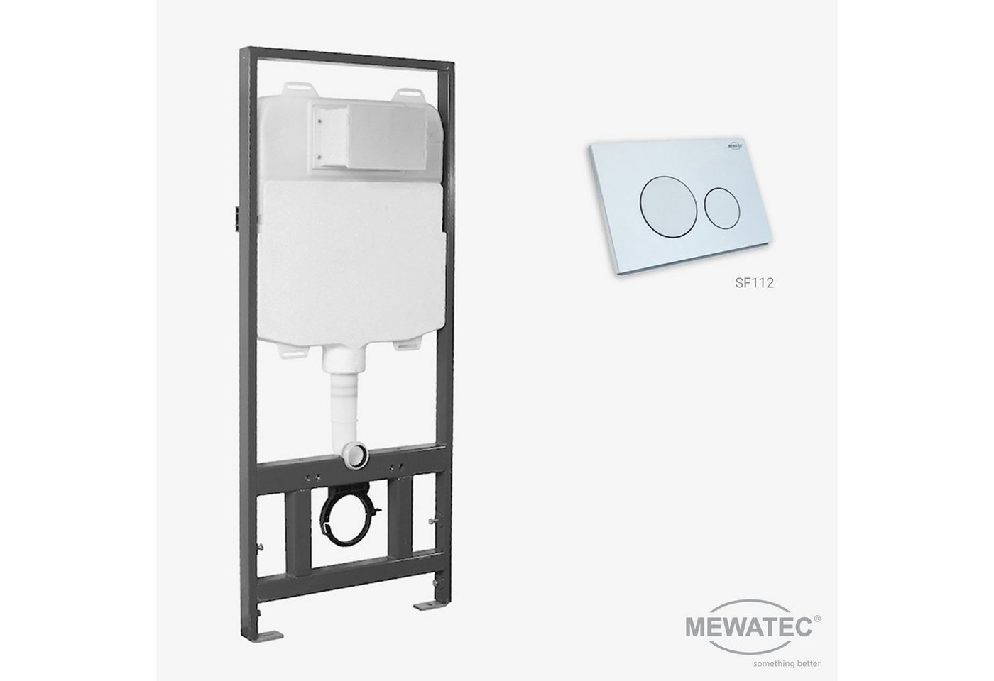 MEWATEC Vorwandelement WC SlimFix - Das Marken Vorwandelement mit super flacher Elementtiefe von MEWATEC
