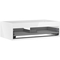 Box-A Korpus Unterschrank 80 cm, 1 Schublade, Weiß Hochglanz - 91AX0-0800-235-1-00 - Mexen von MEXEN