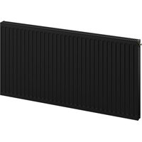 CC11 Flachheizkörper 300 x 1200 mm, mittlere Unteranschluss, 587 w, schwarz - W6C11-030-120-70 - Mexen von MEXEN