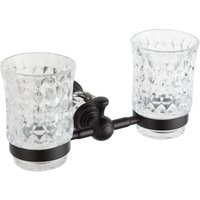 Estela Doppelter Zahnputzbecher, Schwarz - 7011552-70 - Mexen von MEXEN