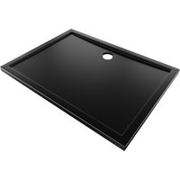 Flow rechteckige Slim-Duschwanne 85 x 70 cm, schwarzmatt - 46R707085 - Mexen von MEXEN