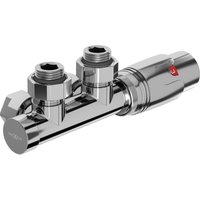 G00 Thermostat-Set, Winkel, Duplex, DN50, Chrom - W907-900-01 - Mexen von MEXEN