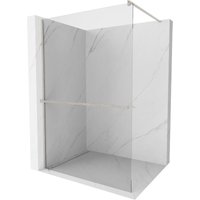 Kioto+ Duschwand mit Regal Walk-in 75 x 200 cm, transparent, gebürstetes Nickel - 800-075-121- - Mexen Kioto+ Duschwand mit Regal Walk-in 75 x 200 cm, transparent, gebürstetes Nickel - 800-075-121- - Mexen von MEXEN