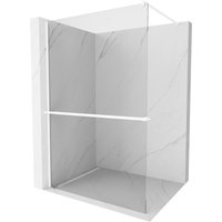 Kioto+ Duschwand mit Regal Walk-in 75 x 200 cm, transparent, weiß - 800-075-121-20-00 - Mexen Kioto+ Duschwand mit Regal Walk-in 75 x 200 cm, transparent, weiß - 800-075-121-20-00 - Mexen von MEXEN