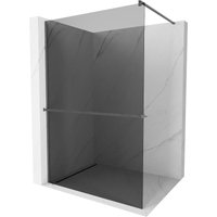 Kioto+ Duschwand mit Walk-in Regal 70 x 200 cm, grafit, gun gray gebürstet - 800-070-121-66-40 - Mexen Kioto+ Duschwand mit Walk-in Regal 70 x 200 cm, grafit, gun gray gebürstet - 800-070-121-66-40 - Mexen von MEXEN