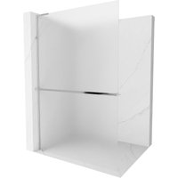 Kioto+ l Duschwand mit Regal Walk-in 80 x 200 cm, matt, Chrom - 800-080-123-01-30 - Mexen Kioto+ l Duschwand mit Regal Walk-in 80 x 200 cm, matt, Chrom - 800-080-123-01-30 - Mexen von MEXEN