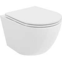 Lena WC-Schüssel Randlos mit slim Sitz und Absenk-Automatik, duroplast, Weiß - 30220300 - Mexen Lena WC-Schüssel Randlos mit slim Sitz und Absenk-Automatik, duroplast, Weiß - 30220300 - Mexen von MEXEN