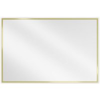 Loft rechteckiger Badezimmer-Spiegel 90 x 60 cm, goldener Rahmen - 9852-090-060-000-50 - Mexen von MEXEN