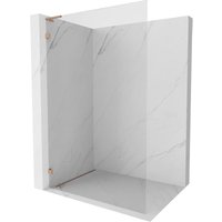 Lunar l Duschwand Walk-in links 70 x 200 cm, transparent 8 mm, gebürstetes Kupfer - 830L-070-000-65-00-L - Mexen von MEXEN