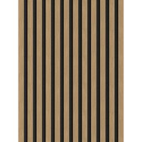 Mexen Lam-F Akustikwandpaneele 275 x 30 cm, Filz 8 mm, Technisches Furnier, Leinen Nussbaum - S105-275307-3015-015 von MEXEN