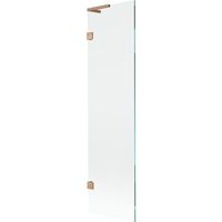 Mexen Lunar L Badewannen-Sichtschutz 1-flügelig 50 x 150 cm, transparent, gebürstetes Kupfer - 897L-050-000-65-00 von MEXEN
