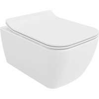 Stella WC-Schüssel Randlos mit slim Sitz und Absenk-Automatik, duroplast, Weiß - 30680800 - Mexen von MEXEN