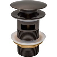 Mexen - runder Klick-Klack-Stöpsel mit Überlauf, Graphit - 79920-66 Mexen - runder Klick-Klack-Stöpsel mit Überlauf, Graphit - 79920-66 von MEXEN