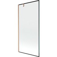Next Badewannen-Paravent 1-flügelig 90 x 150 cm, schwarzes Muster, gebürstetes Kupfer - 895-090-000-00-70-65 - Mexen Next Badewannen-Paravent 1-flügelig 90 x 150 cm, schwarzes Muster, gebürstetes Kupfer - 895-090-000-00-70-65 - Mexen von MEXEN