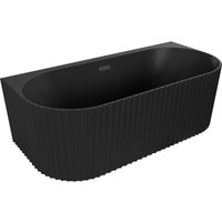 Sella freistehende gerippte Wandwanne 170 x 80 cm, schwarz matt, schwarzer √úberlauf - 52711708071-70 - Mexen Sella freistehende gerippte Wandwanne 170 x 80 cm, schwarz matt, schwarzer √úberlauf - 52711708071-70 - Mexen von MEXEN