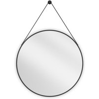 String badezimmerspiegel rund 70 cm, schwarzer Rahmen - 9854-070-070-000-70 - Mexen von MEXEN