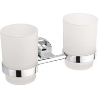 Tiber Doppelter Zahnputzbecher, Chrom - 7050552-00 - Mexen von MEXEN