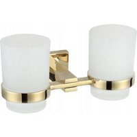 Vane Doppelter Zahnputzbecher, Gold - 7020952-50 - Mexen Vane Doppelter Zahnputzbecher, Gold - 7020952-50 - Mexen von MEXEN