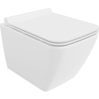 Vega WC-Schüssel Randlos mit slim Sitz und Absenk-Automatik, duroplast, Weiß - 30654000 - Mexen von MEXEN