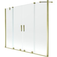 Velar Duo 2-Flügel-Badewannenwand Regulierbare 170 x 150 cm, transparent, Gold - 896-170-000-0 - Mexen Velar Duo 2-Flügel-Badewannenwand Regulierbare 170 x 150 cm, transparent, Gold - 896-170-000-0 - Mexen von MEXEN