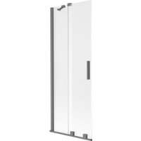 Velar Duschwand 2-flügelig verschiebbar 70 x 150 cm, matt, Gunmetal - 896-070-000-31-95 - Mexen von MEXEN