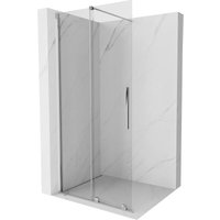 Velar Duschwand Schiebetür Walk-in 100 x 200 cm, transparent 8 mm, Chrom - 871-100-000-03-01 - Mexen von MEXEN