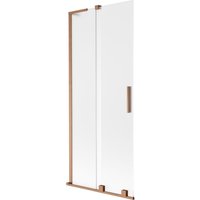 Velar l Badewannen-Sichtschutz 2-flügelig verschiebbar 80 x 150 cm, mattiert, gebürstetes Kupfer - 896-080-003-31-65 - Mexen Velar l Badewannen-Sichtschutz 2-flügelig verschiebbar 80 x 150 cm, mattiert, gebürstetes Kupfer - 896-080-003-31-65 - Mexen von MEXEN
