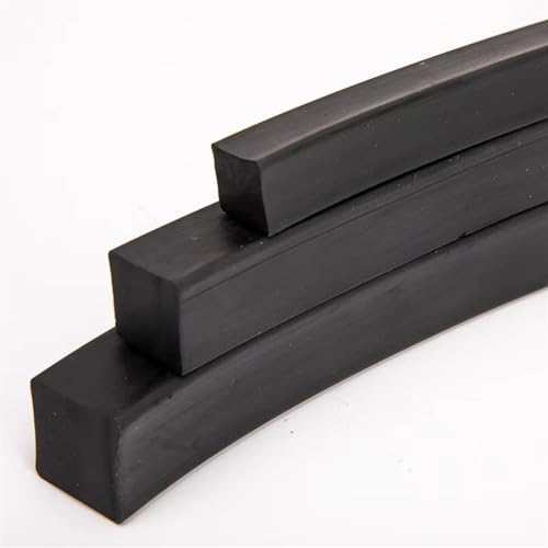 5 Meter schwarzer, massiver Nitrilkautschuk-Streifen, quadratischer NBR-Dichtungsstreifen for Marine-Dichtung, ölbeständig, 3 x 3 mm ~ 20 x 20 mm (Größe : 14x14mm 5 Meters) von MEXEWORD