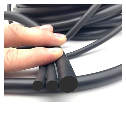 5 Meter solider schwarzer Nitrilkautschuk-Streifen, O-Ring-Schnur, NBR-Gummidichtung, Durchmesser 0,8 mm–6,5 mm(Größe:2.5mm) von MEXEWORD