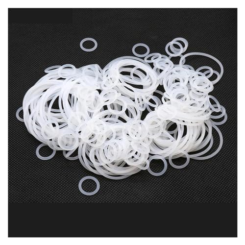 50 Stück Silikon-O-Ring-Dichtung CS 1 mm Außendurchmesser 3~50 mm wasserdichte Unterlegscheibe Gummi isolierende runde O-Form-Dichtung weiß(Größe:OD 23mm ID 21mm) von MEXEWORD