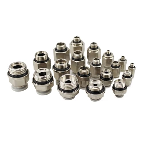 G 1/8 "1/4" 3/8 "1/2" BSPP Männlichen Zu 4 6 8 10 12 14 16mm Rohr OD messing Luft Pneumatische Rohr Fitting Anschluss Koppler Luft Kompressor(10-G03) von MEXEWORD