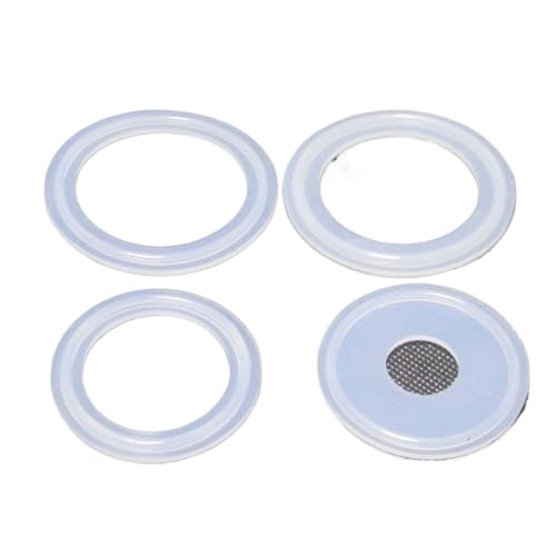 MEXEWORD 5 PCS Tri Clamp Dichtung Klemme Dichtung Streifen Pads 3/4'' 1'' 1.5'' 2'' 2.5'' 3'' 3.5'' 4''(19mm x Ferrule 50.5) von MEXEWORD
