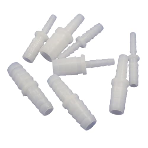 MEXEWORD 5 stücke 4-12mm Reduzierung Kunststoff Gerade Stecker Aquarium Tank Luftpumpe Belüfter Garten Bewässerung Schlauch Reduzierung Anschlüsse(4-11mm) von MEXEWORD