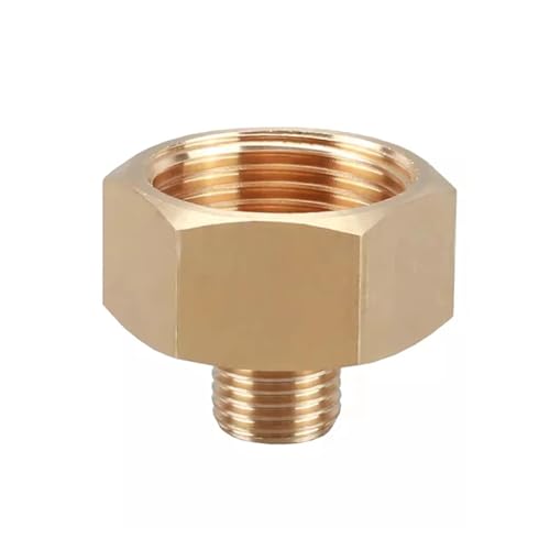 M14 M16 M20 M22 M24 M27 1/4 Zoll 1/2 Zoll 3/4 Zoll BSP Innen- auf Außengewinde Messing-Rohrverschraubungsadapter Kupplungsverbinder Rohrverschraubungen Hardware-Zubehör(F M22x1.5-M BSP1l2) von MEXEWORD