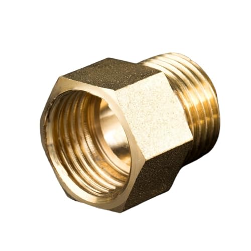 MEXEWORD Messing Fitting F/M M10 M12 M14 M16 M18 M20 M22 Innen-zu-Außengewinde Messing Rohr Anschlüsse Kupfer Koppler Adapter Gewinde Verbindung(M20X1.5-M16X1.5) von MEXEWORD