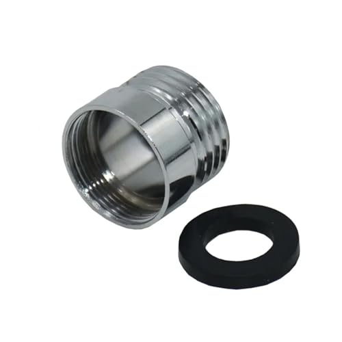 MEXEWORD Silber 1/2 bis M20 Gewindeanschluss Messing Gartenhahn-Adapter M20 Außen-/Innengewinde Armaturen Hahnanschluss 1 STK von MEXEWORD