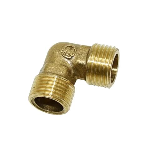 Messing 1/2 3/4 Winkelverbinder DN15 DN20 90 Grad Verbinder Winkel Knie Reparaturadapter 1 Stück(1I2) von MEXEWORD
