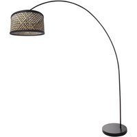 Mexlite - stehlampe - Solva - schwarz - bambus metall - von MEXLITE