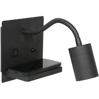 Wandleuchte - Upround - schwarz - metall - bettlampe - - Mexlite Wandleuchte - Upround - schwarz - metall - bettlampe - - Mexlite von MEXLITE