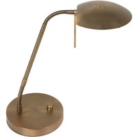 Steinhauer - Mexlite - tischlampe - Eloi - bronze - glas metall - ø 17cm - led von STEINHAUER