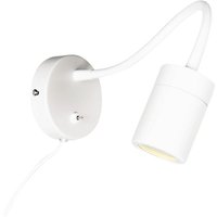 Wandleuchte - Upround - weiß - metall stahl - bettlampe - Mexlite von MEXLITE