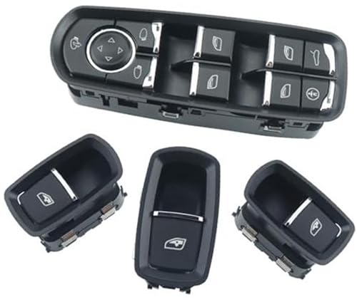 MEXWLOP 1 STÜCK Steuerschalter Autofensterschalter, for Porsche Panamera Cayenne Macan 7PP959858RDML 7PP959858MDML 7PP959855C-Mit Fenster Autofensterschalter(BLACK CHILD 4Pcs) von MEXWLOP