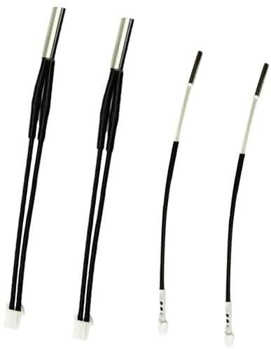 MEXWLOP 2 Stück 3D-Druckerzubehör NTC 100K Thermistor-Temperatursensor und Heizpatronen, Hotend-Schnellersatzteile, for 3D-Drucker Bambu Lab X1/X1-Carbon(BLACK For Ender 3 V3 se) von MEXWLOP